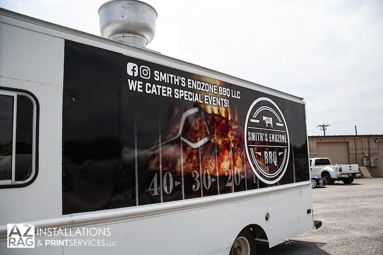 Smith’s Endzone BBQ Food Truck Wrap