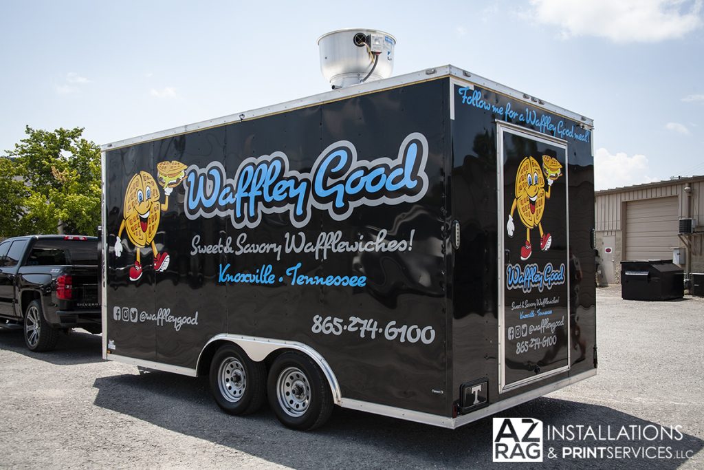 Waffley Good Food Trailer Graphics