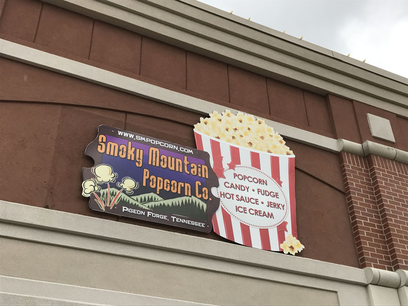 Smoky Mountain Popcorn Co. Store Signs