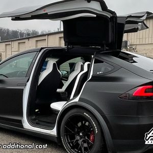 Satin Black Model X - Tesla Vinyl Wrap, Knoxville Tennessee