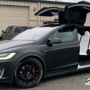 Satin Black Tesla Model X - Knoxville Tennessee