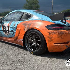 Clubsport GT4 718 Cayman Gulf Livery