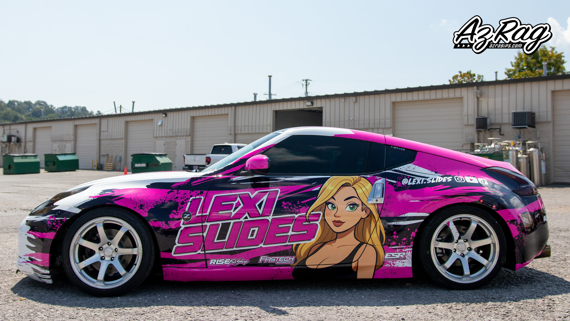 Lexi Slides 370z - Drift Livery Install | AZ Rag Installations & Print ...