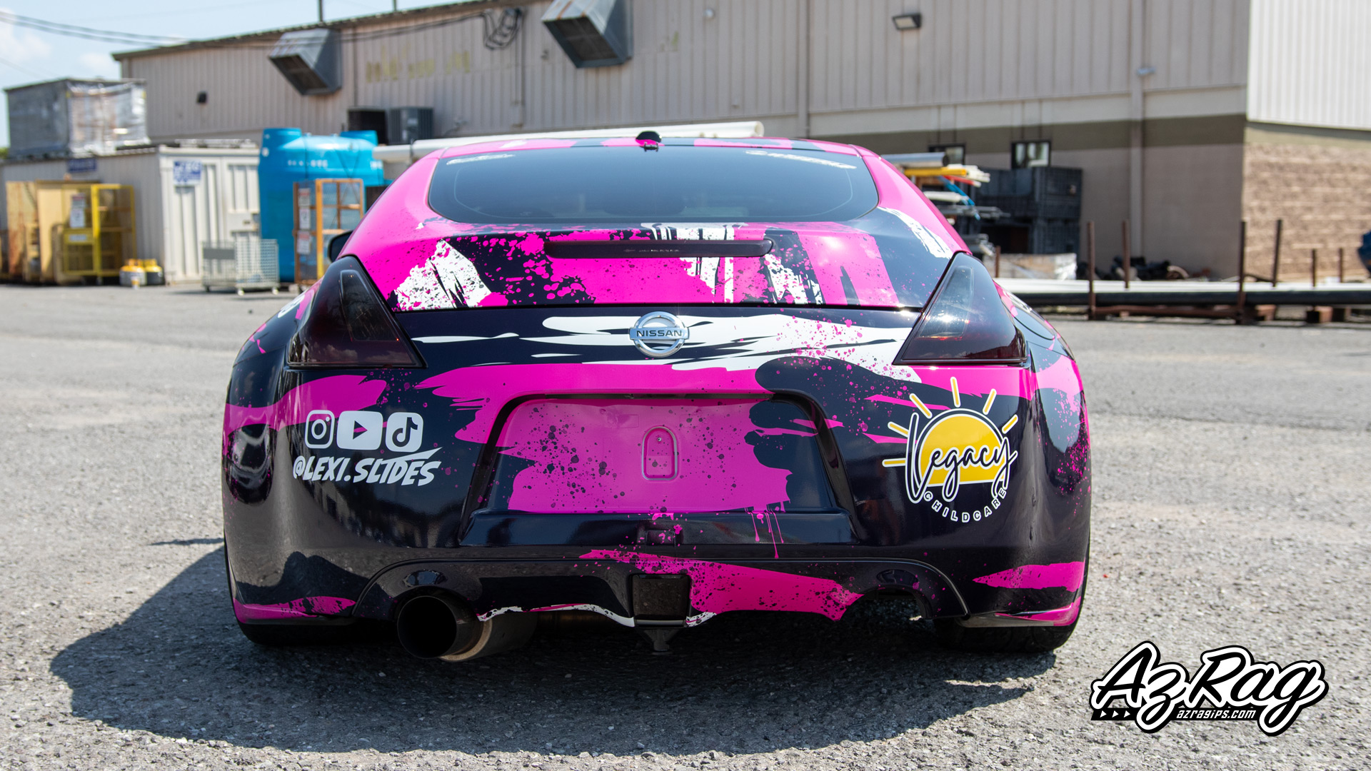Lexi Slides 370z - Drift Livery Install | AZ Rag Installations & Print ...