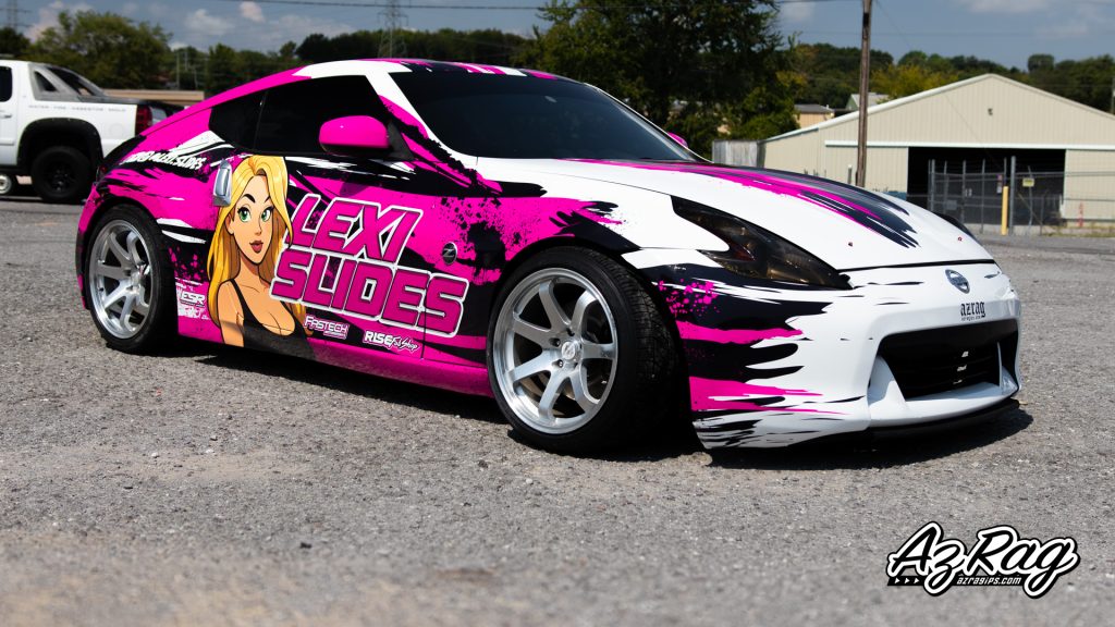 Lexi Slides 370z - Drift Livery Install | AZ Rag Installations & Print ...