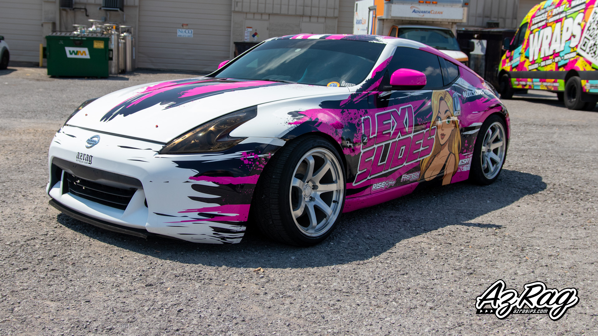 Lexi Slides 370z - Drift Livery Install | AZ Rag Installations & Print ...