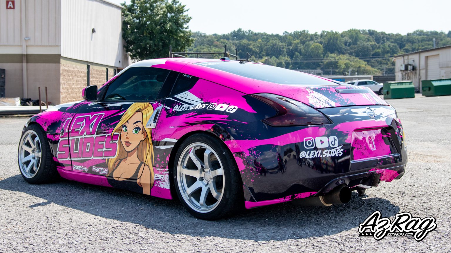 Lexi Slides 370z - Drift Livery Install | AZ Rag Installations & Print ...