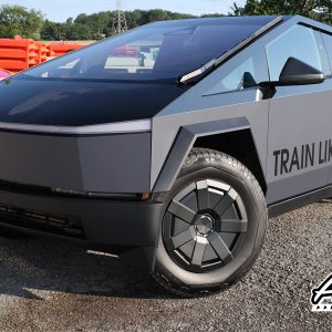 Cybertruck Carbon Fiber Vinyl Wrap - Knoxville Tennessee