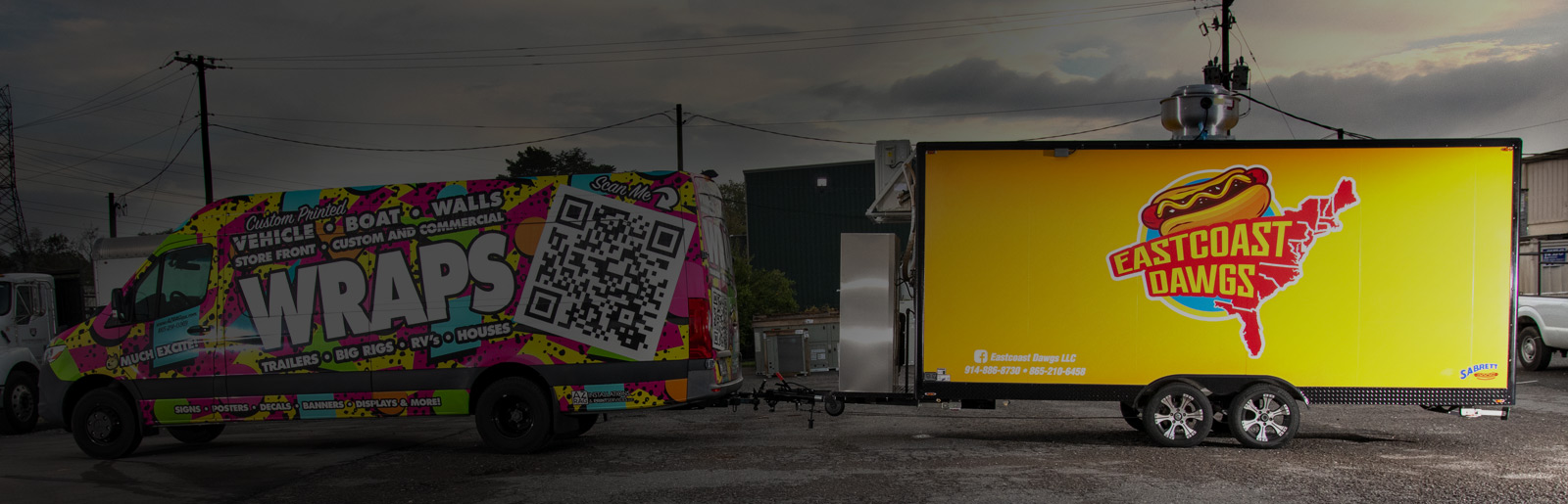 Hot Dog Food Truck Trailer Wrap - Knoxville Tennessee