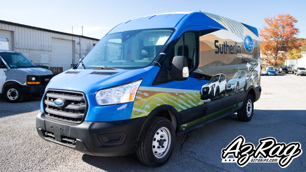 AZRag Commercial Vehicle Wrap - Ford Transit Parts Van