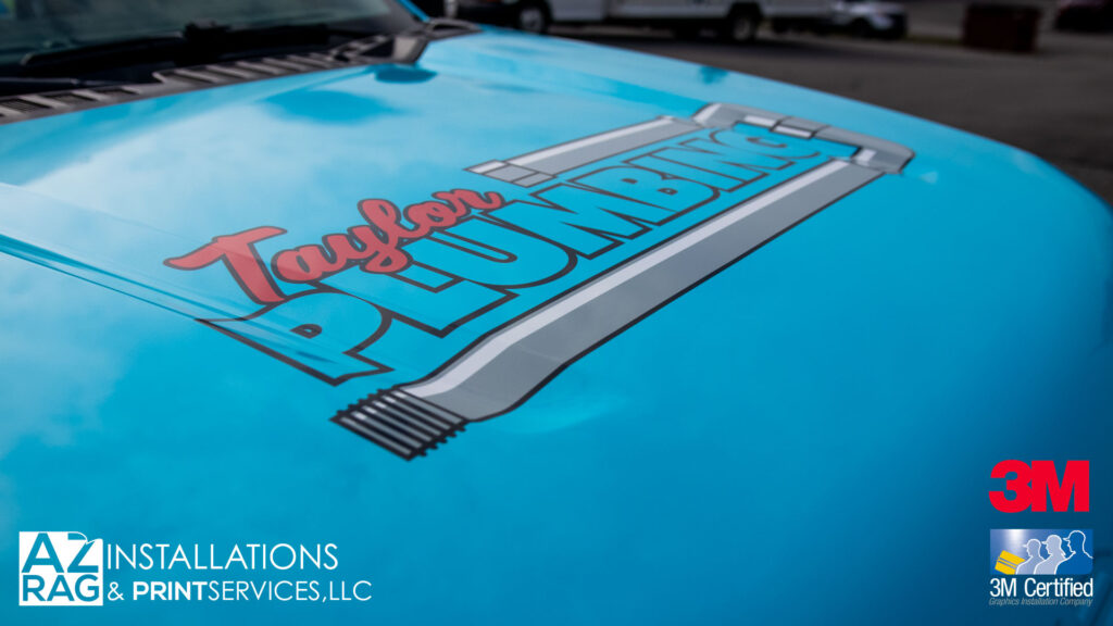 Commercial Wrap on a Ford F-Series Utility Truck: Taylor Plumbing Hits the Road