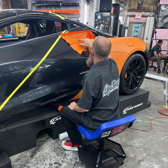 McLaren-Vinyl-Wrap-Installation