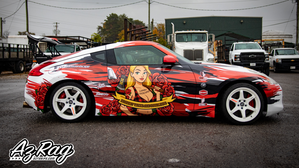 High Contrast Performance: Nissan 370z Drift Wrap