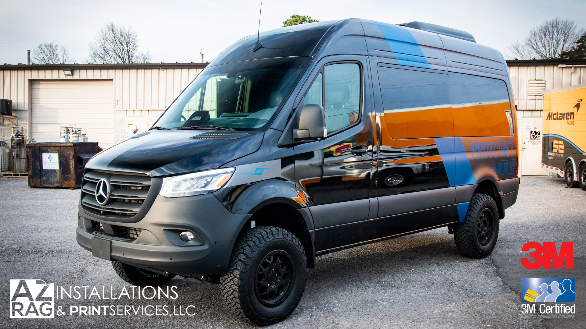 Wrapping Premium Sprinter Stealth Meets Strength: The Protomet Sprinter Van Transformation | AZ ...