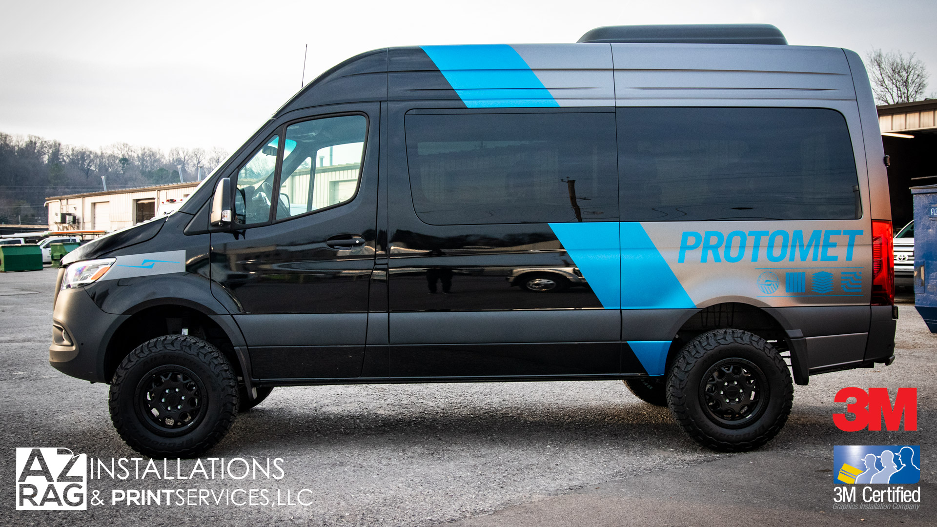 Wrapping Premium Sprinter Stealth Meets Strength: The Protomet Sprinter Van Transformation | AZ ...