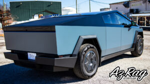 Satin Thunder Cloud Gloss Black Tesla Cybertruck Knoxville – AZ Rag
