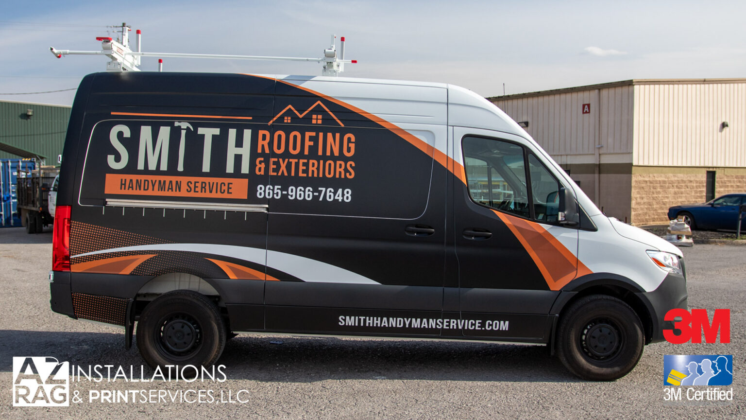 Wrapping Premium Sprinter Elevated Branding: Smith’s Handyman Service High-Roof Sprinter Wrap ...