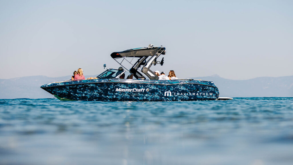 Travis Mathew x MasterCraft Boat Wrap: Full Hull Print in Knoxville, TN