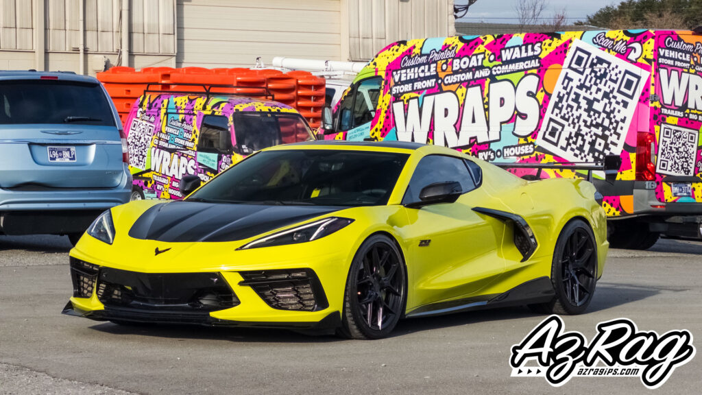 STEK DynoCarbon Gloss PPF on a C8 Corvette: Carbon Fiber Style With Real Protection