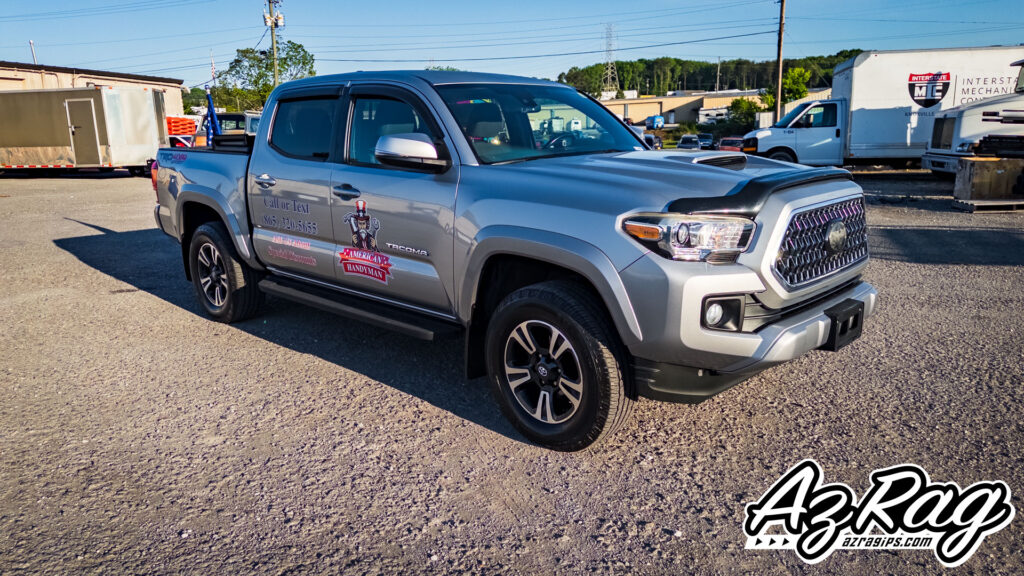 Spot Graphics on a Toyota Tacoma for American Handyman in Knoxville: When a Partial Wrap Makes Sense (And When It Doesn’t)