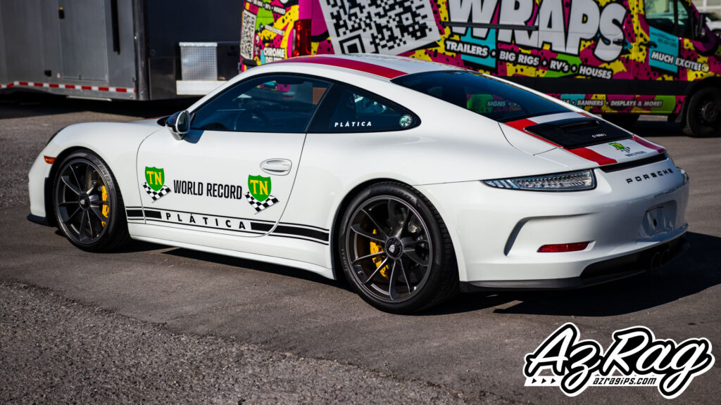 Custom Stripe and Graphics Kit on a Porsche 911R for Harper Porsche’s Plática Event