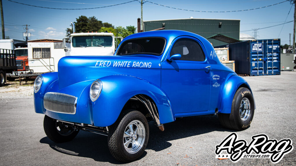 1942 Willys Gasser Wrapped in KPMF Gloss Indulgent Blue: Full Color Change in Knoxville, TN
