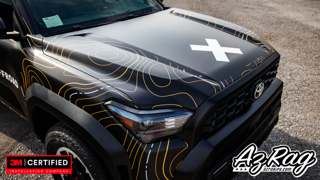 Toyota 4Runner TRD ON X Offroad full wrap hood detail topographic graphics Knoxville TN