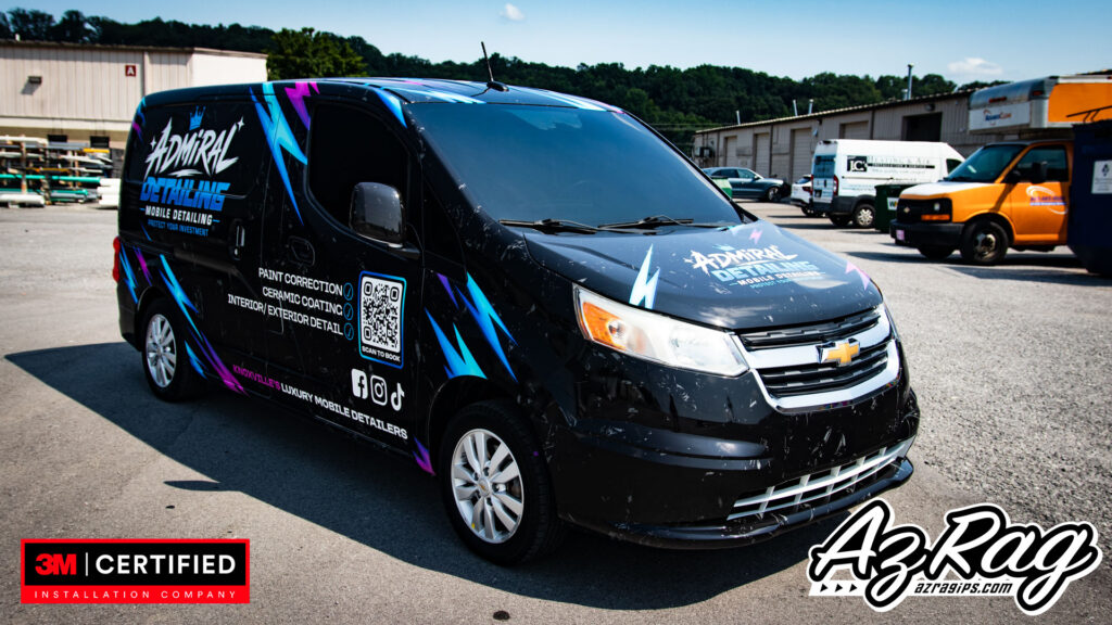 Admiral Detailing commercial van wrap Chevy City Express Knoxville TN