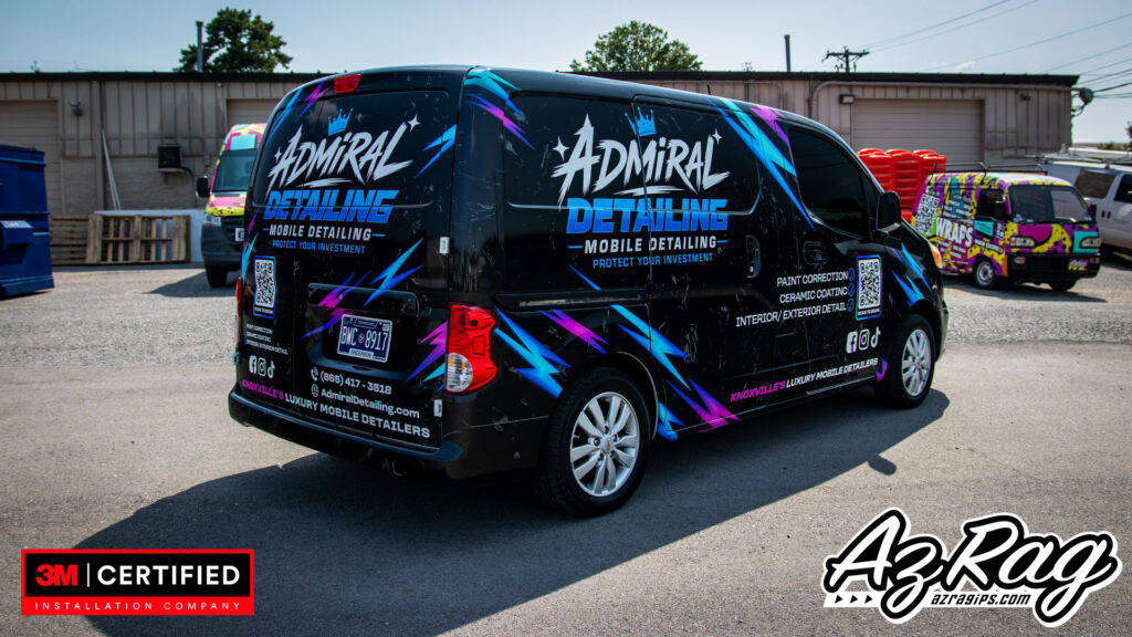 Admiral Detailing commercial van wrap Chevy City Express Knoxville TN