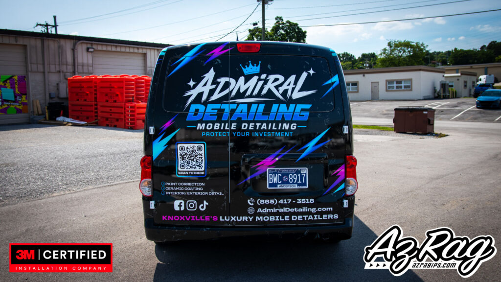 Admiral Detailing commercial van wrap Chevy City Express Knoxville TN