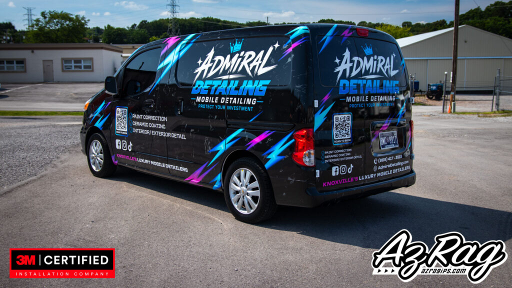 Admiral Detailing commercial van wrap Chevy City Express Knoxville TN