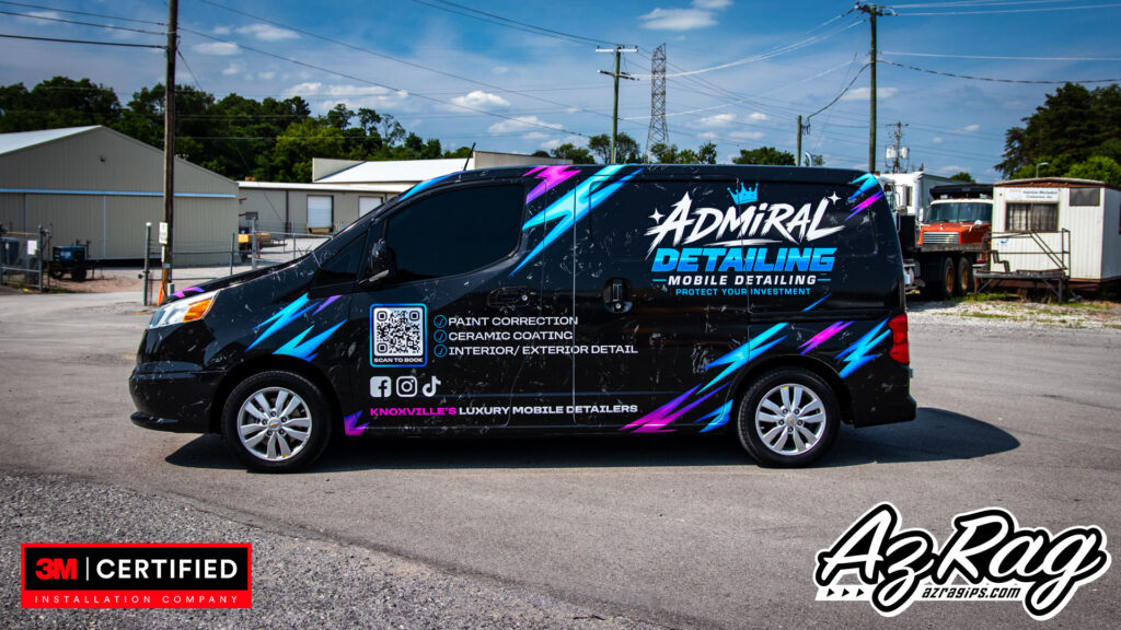 Admiral Detailing commercial van wrap Chevy City Express Knoxville TN