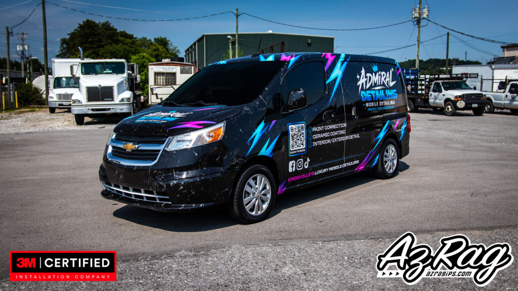 Admiral Detailing commercial van wrap Chevy City Express Knoxville TN
