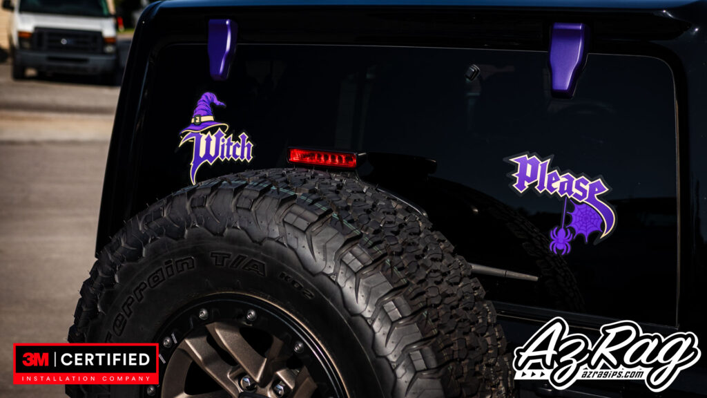 Witch Please custom decal Jeep Wrangler Rubicon 392 rear window spider graphic Knoxville