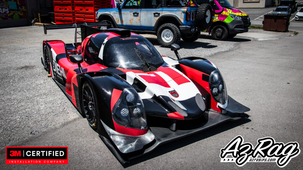 Diehl Automotive Liger LMP3 race car livery detail wrap Knoxville Tennessee
