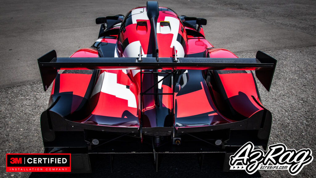 Diehl Liger LMP3 prototype race car livery wrap full view Knoxville Tennessee
