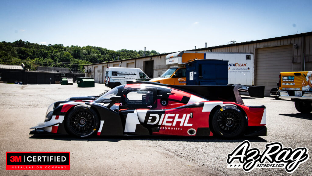 Diehl Liger LMP3 prototype race car livery wrap AZ Rag Knoxville Tennessee