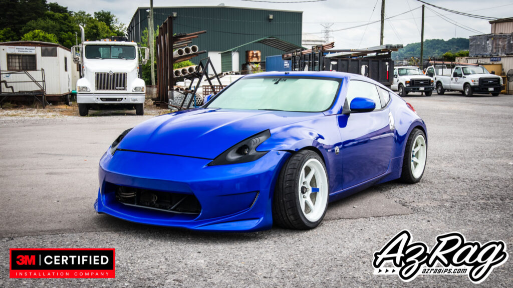 3M Cosmic Blue color change wrap Nissan 370Z Knoxville TN