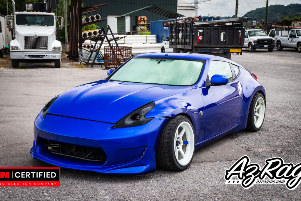 3M Cosmic Blue color change wrap Nissan 370Z Knoxville TN