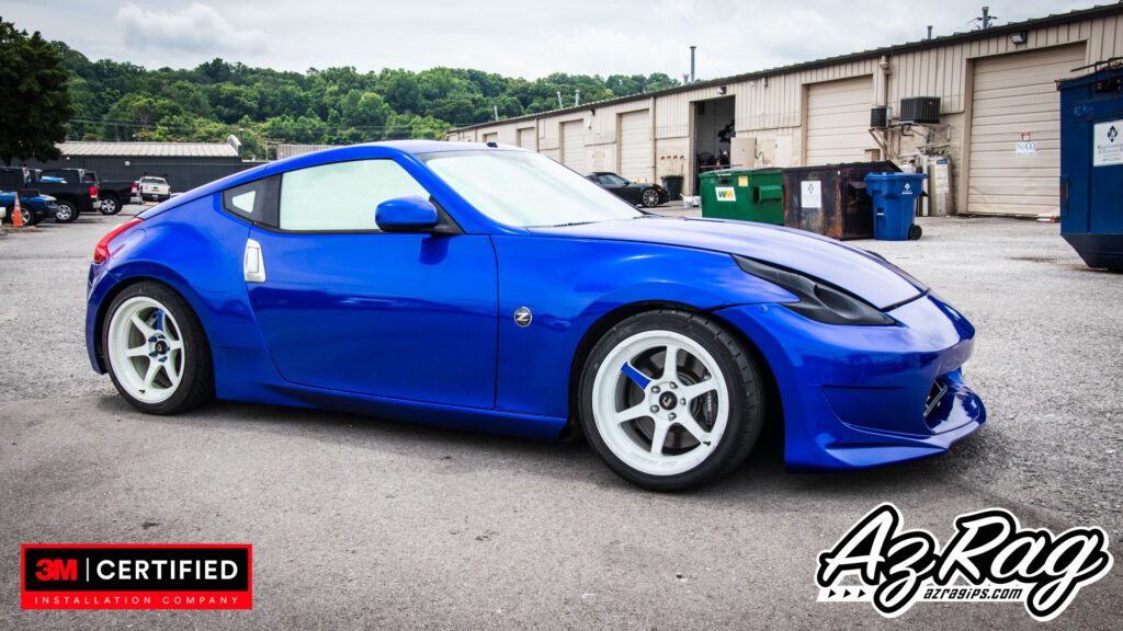3M Cosmic Blue color change wrap Nissan 370Z Knoxville TN
