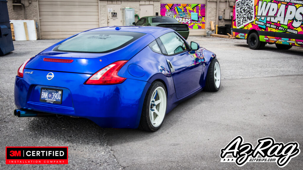 3M Cosmic Blue color change wrap Nissan 370Z Knoxville TN