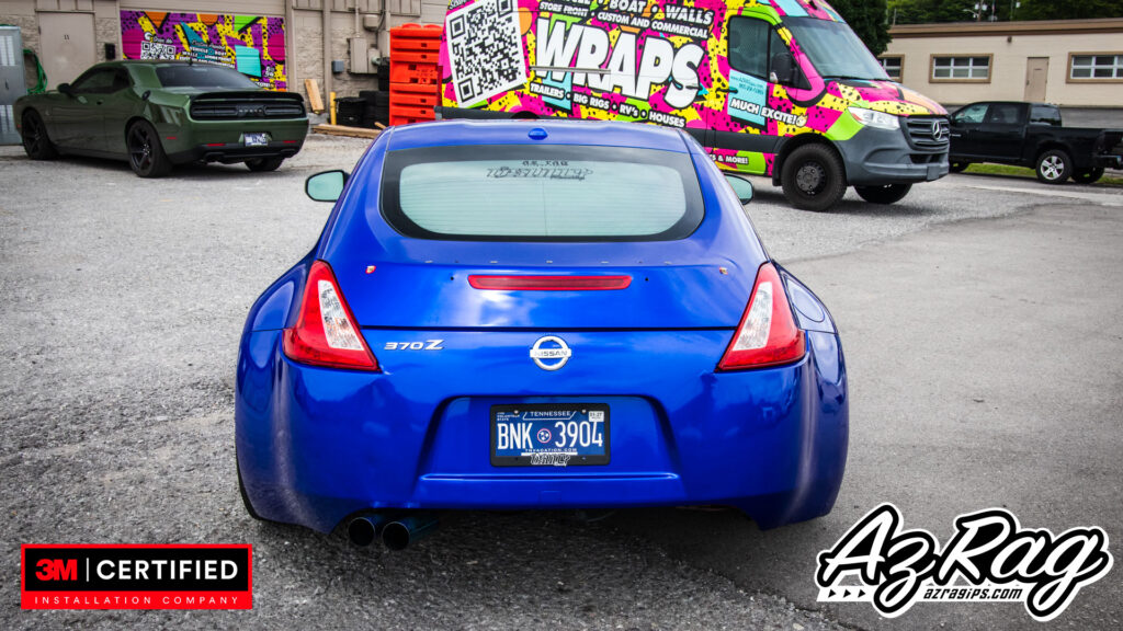 3M Cosmic Blue color change wrap Nissan 370Z Knoxville TN