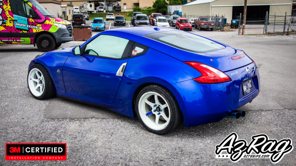 3M Cosmic Blue color change wrap Nissan 370Z Knoxville TN