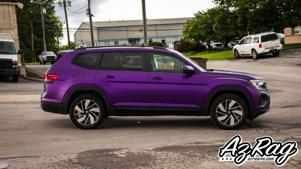 Volkswagen Atlas KPMF matte purple black iridescent color change wrap Knoxville TN AZRagIPS