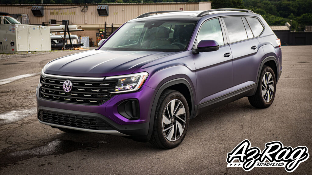 Volkswagen Atlas KPMF matte purple black iridescent color change wrap Knoxville TN AZRagIPS