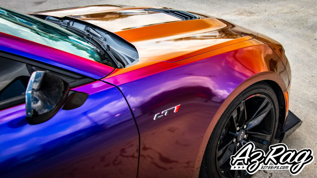 Chevrolet Camaro 1LE Avery ColorFlip Roaring Thunder color change wrap Knoxville TN AZRagIPS