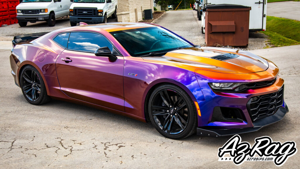 Chevrolet Camaro 1LE Avery ColorFlip Roaring Thunder color change wrap Knoxville TN AZRagIPS
