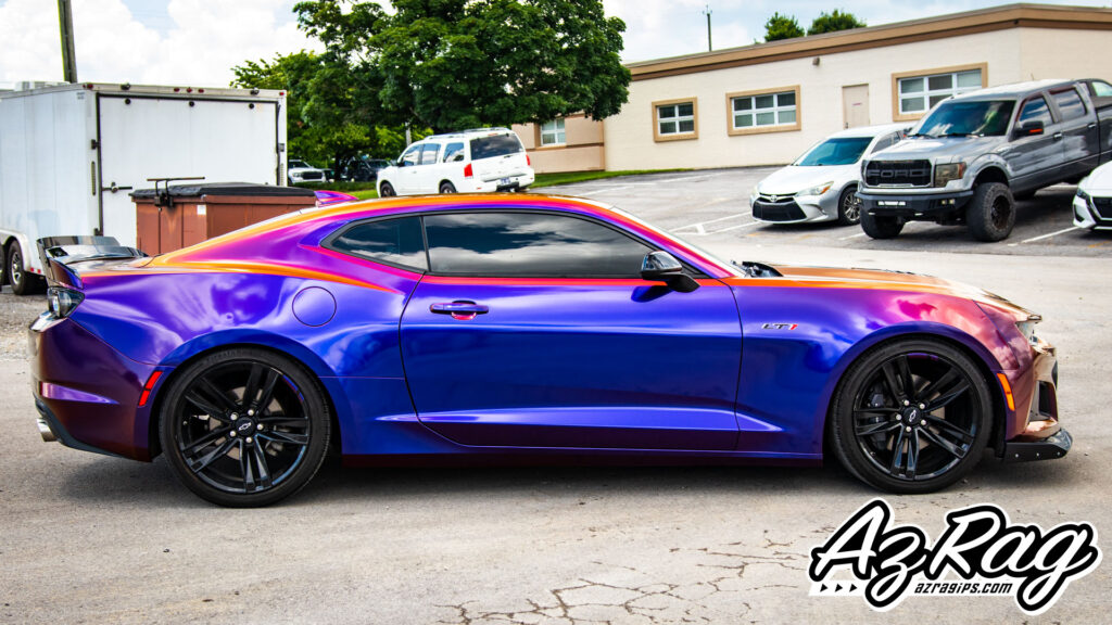Chevrolet Camaro 1LE Avery ColorFlip Roaring Thunder color change wrap Knoxville TN AZRagIPS