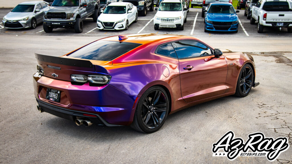 Chevrolet Camaro 1LE Avery ColorFlip Roaring Thunder color change wrap Knoxville TN AZRagIPS