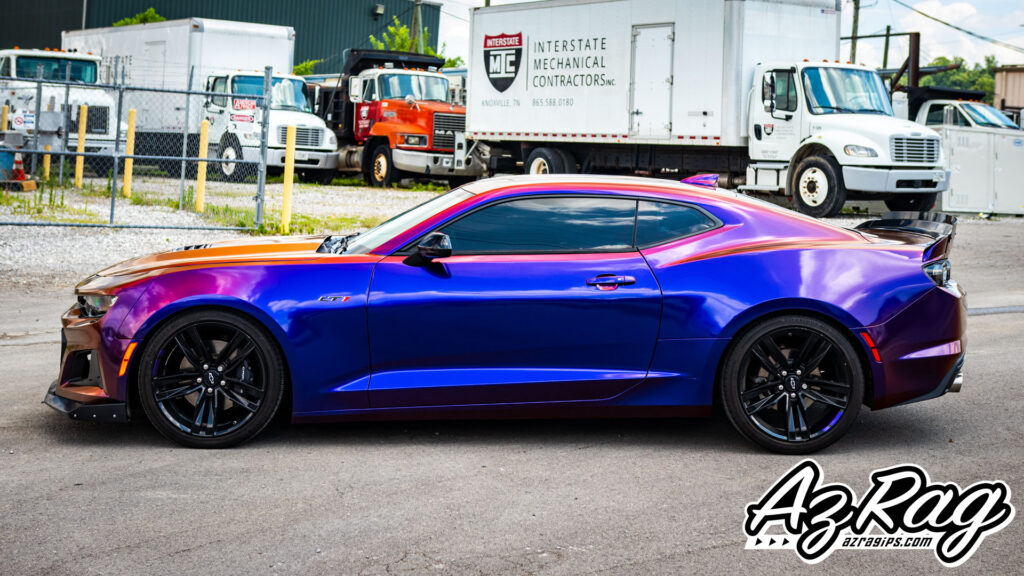 Chevrolet Camaro 1LE Avery ColorFlip Roaring Thunder color change wrap Knoxville TN AZRagIPS